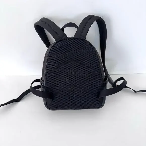 Coach Court Mini Backpack Coated Canvas Nylon Black/Brown Monogram C8604 - Picture 9 of 16